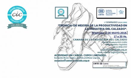 Seminario INTI – Técnicas de mejora de la productividad en la Industria del Calzado.