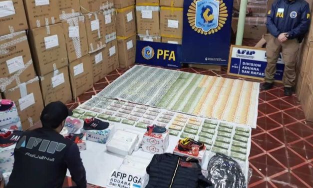 Cayó en San Rafael una banda que contrabandeaba calzados