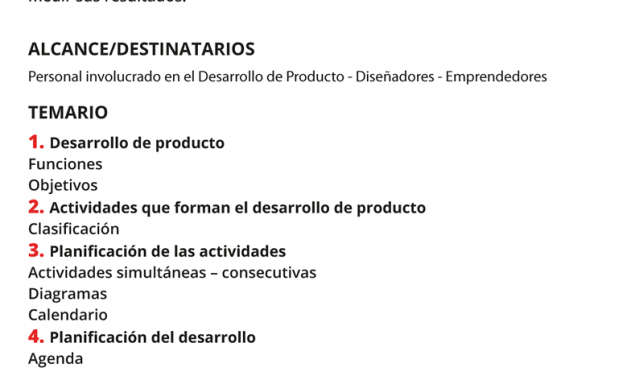 Planificación para el Desarrollo de Producto