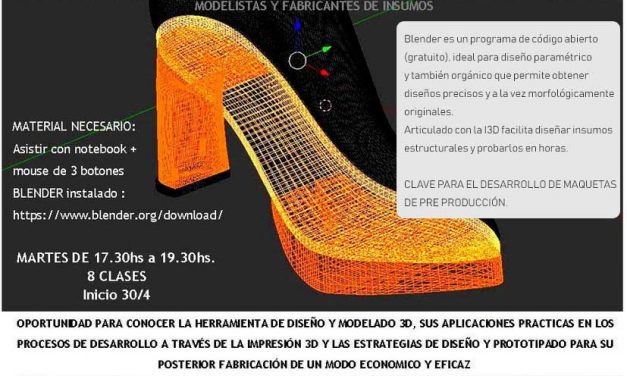 Curso de Modelado en Blender de Insumos y Diseños para la Industria del Calzado
