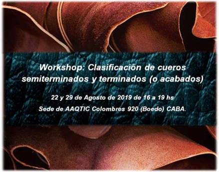 Workshop AAQTIC: Clasificación de cueros semiterminados y terminados