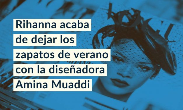 Rihanna acaba de dejar los zapatos de verano con la diseñadora Amina Muaddi