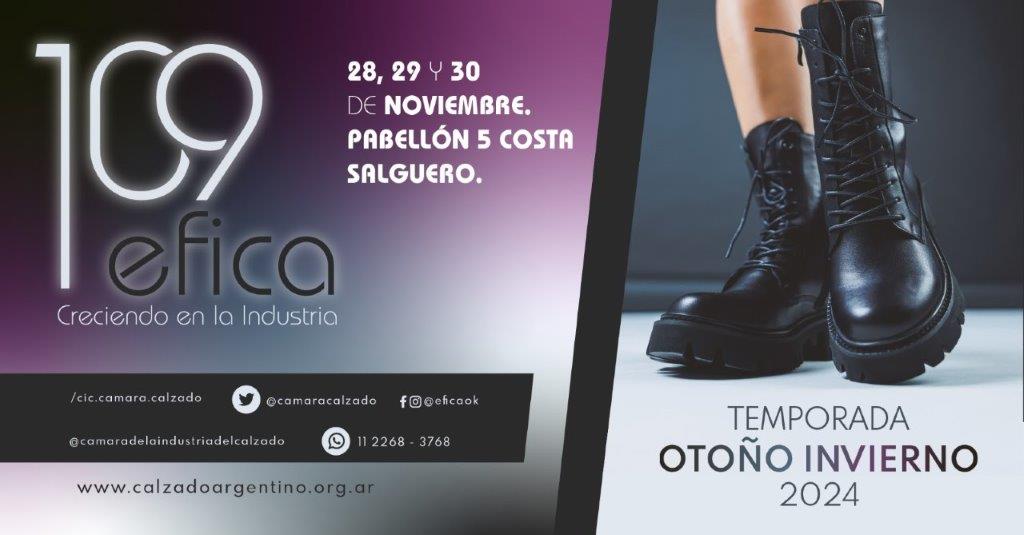 EFICA 109 – MARTES 28, MIÉRCOLES 29 Y JUEVES 30 DE NOVIEMBRE 2023